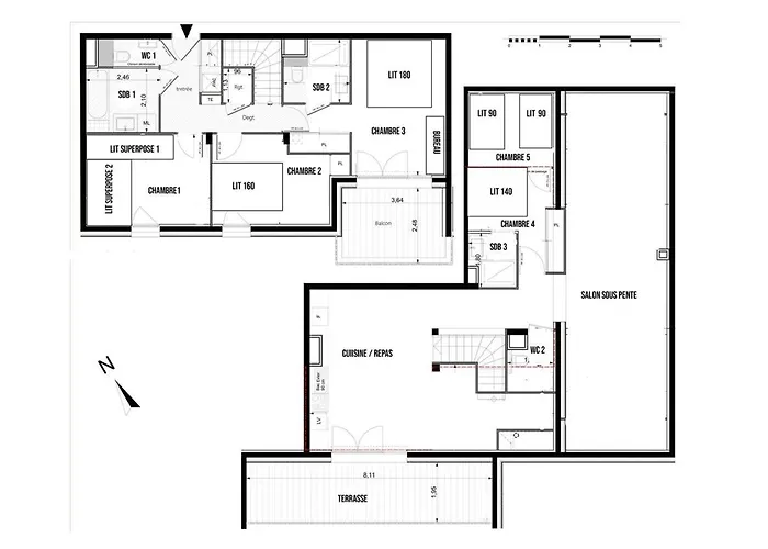 New Duplex 147 M Modern, Spacious 13 People La Plagne