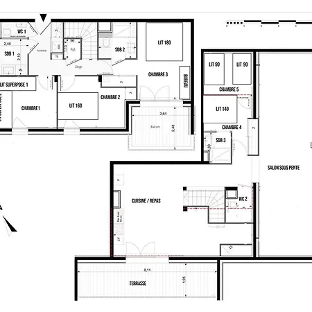 New Duplex 147 M Modern, Spacious 13 People לה פלאנייה